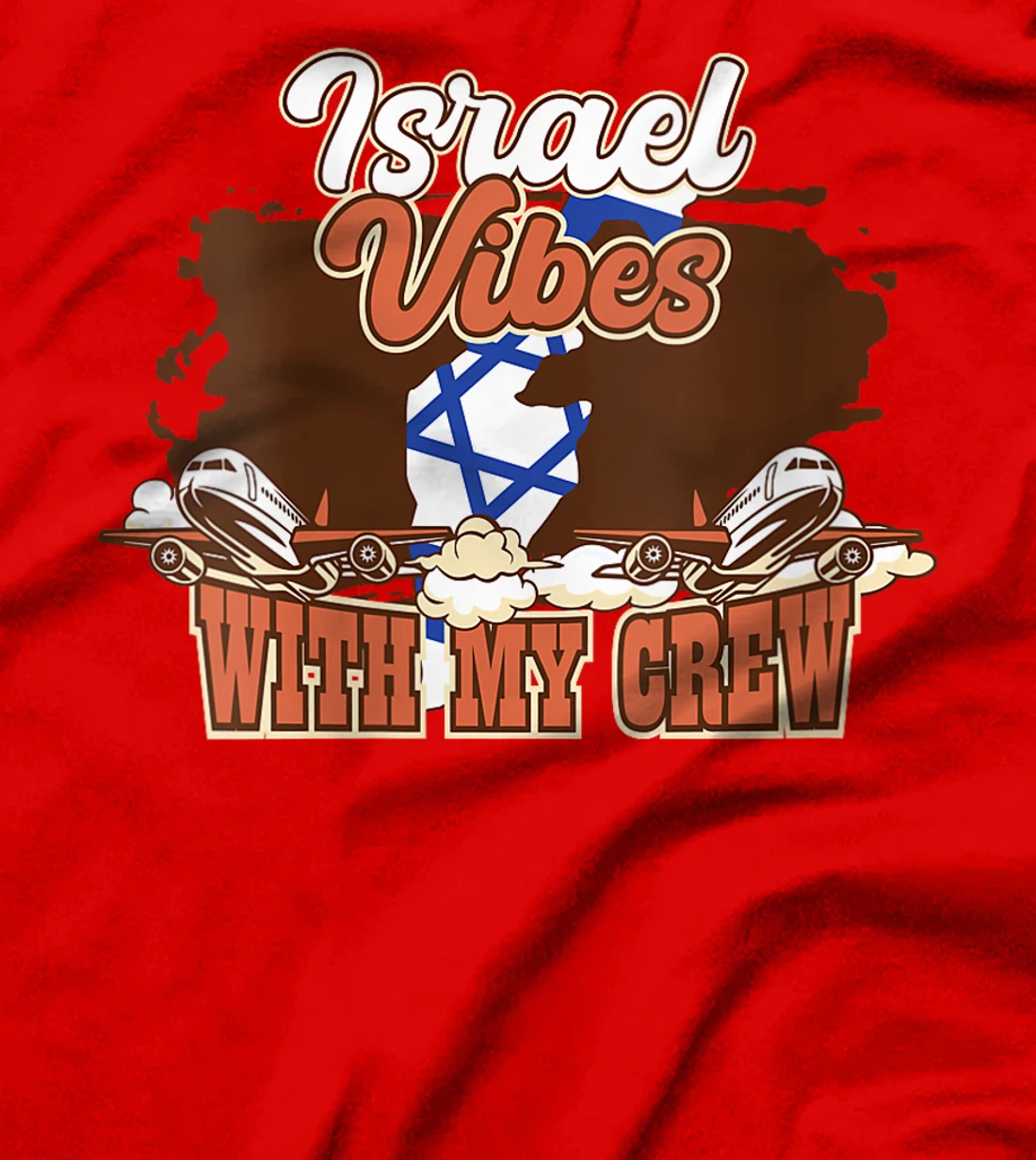 Womens Israel Vibes With My Crew Travel Israel T-Shirt
