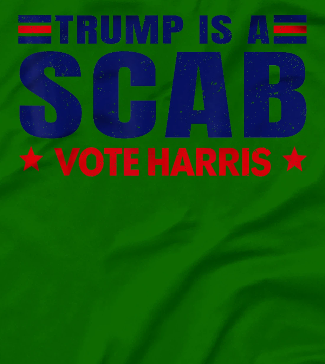 Donald Trump is a SCAB Vote Harris Walz Cat Lady T-Shirt