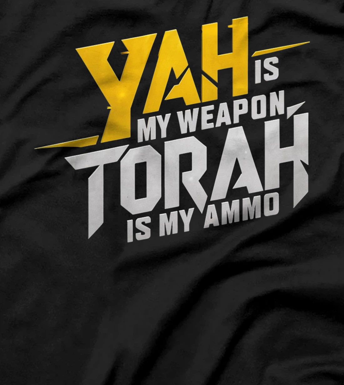 Hebrew Israelite Clothing Yah is My Weapon Judah Torah Premium T-Shirt