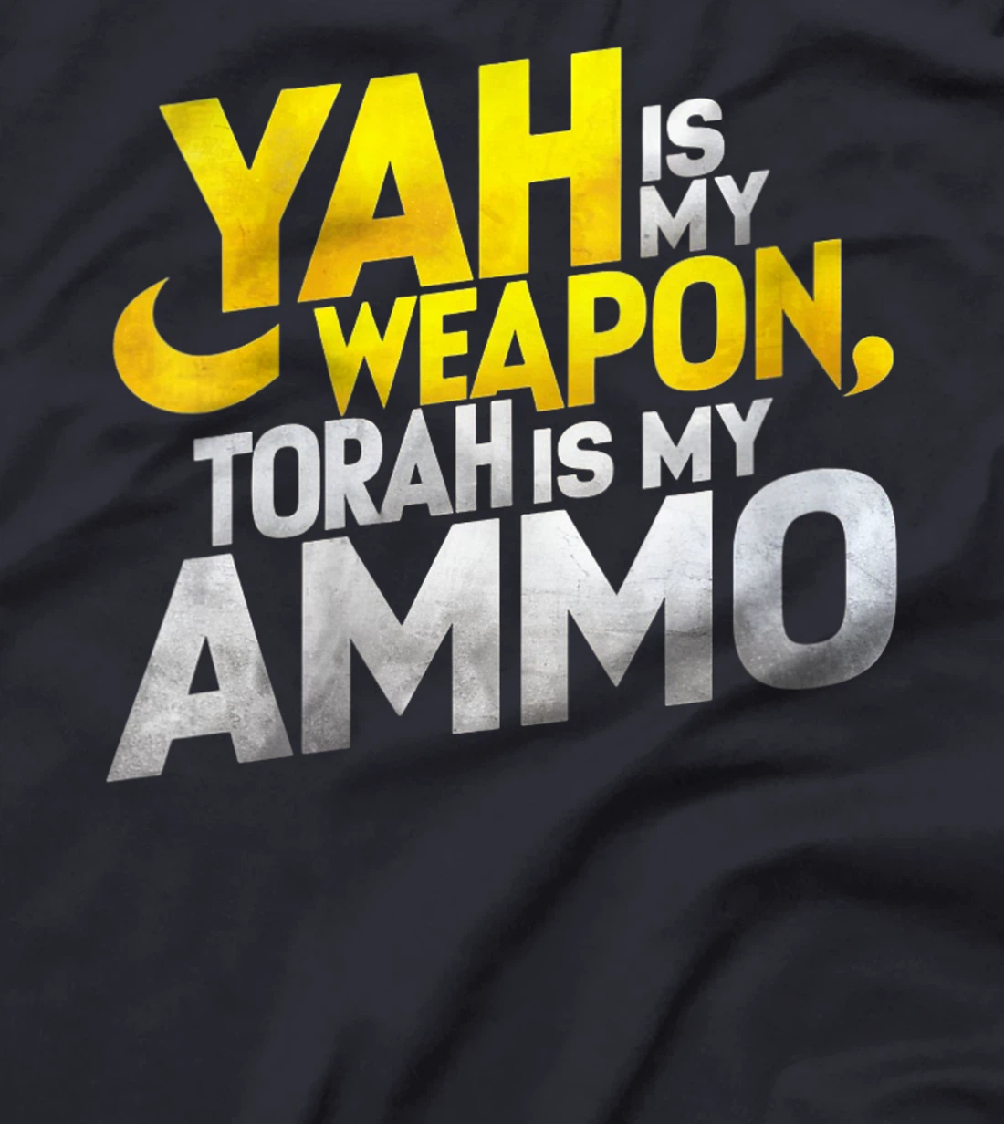 Womens Hebrew Israelite Clothing Yah is My Weapon Judah Torah T-Shirt