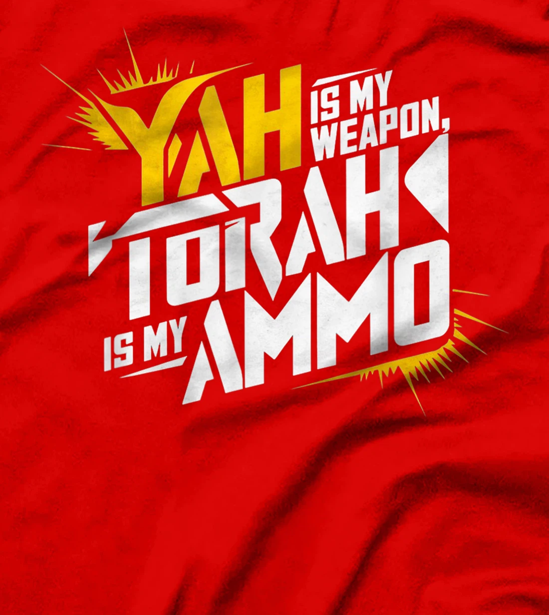 Womens Hebrew Israelite Clothing Yah is My Weapon Judah Torah T-Shirt