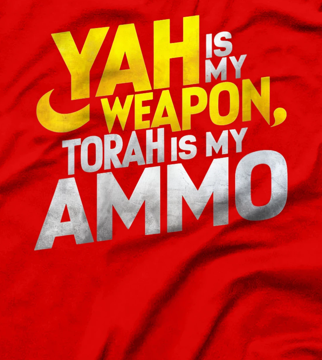 Womens Hebrew Israelite Clothing Yah is My Weapon Judah Torah T-Shirt