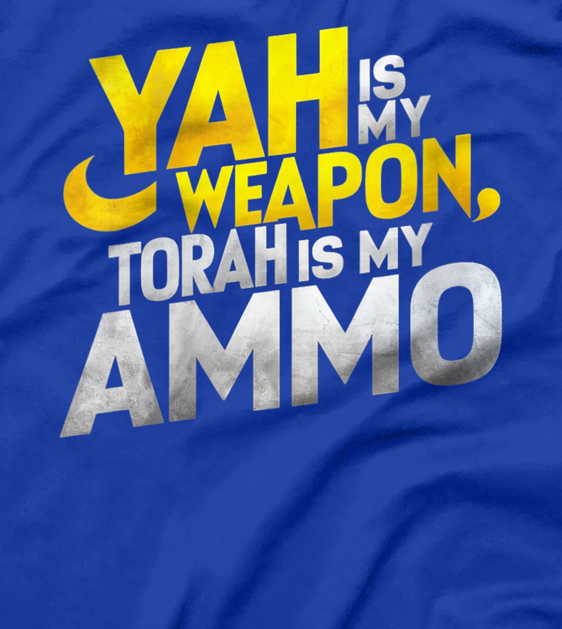 Womens Hebrew Israelite Clothing Yah is My Weapon Judah Torah T-Shirt