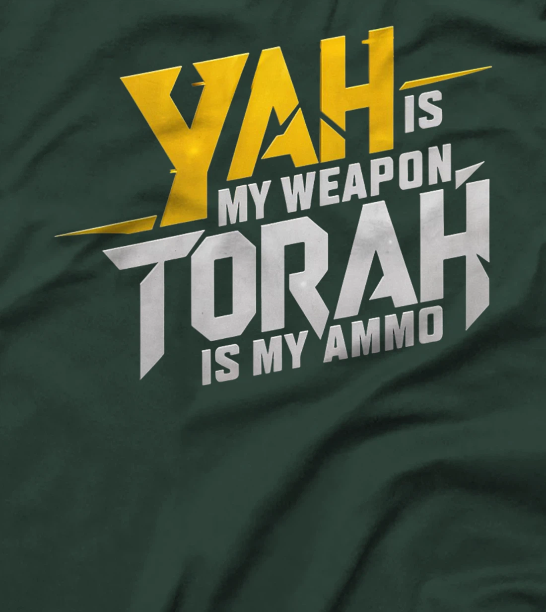 Hebrew Israelite Clothing Yah is My Weapon Judah Torah Premium T-Shirt