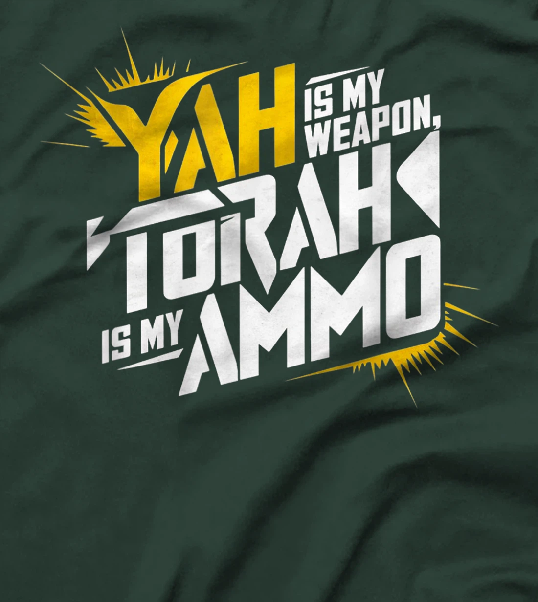Womens Hebrew Israelite Clothing Yah is My Weapon Judah Torah T-Shirt