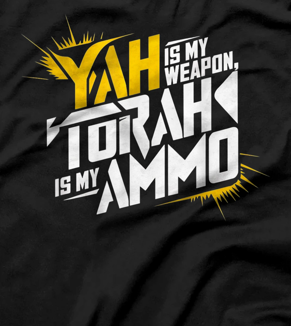 Womens Hebrew Israelite Clothing Yah is My Weapon Judah Torah T-Shirt