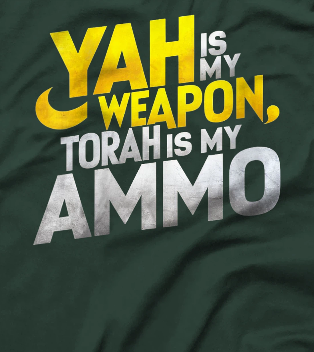 Womens Hebrew Israelite Clothing Yah is My Weapon Judah Torah T-Shirt