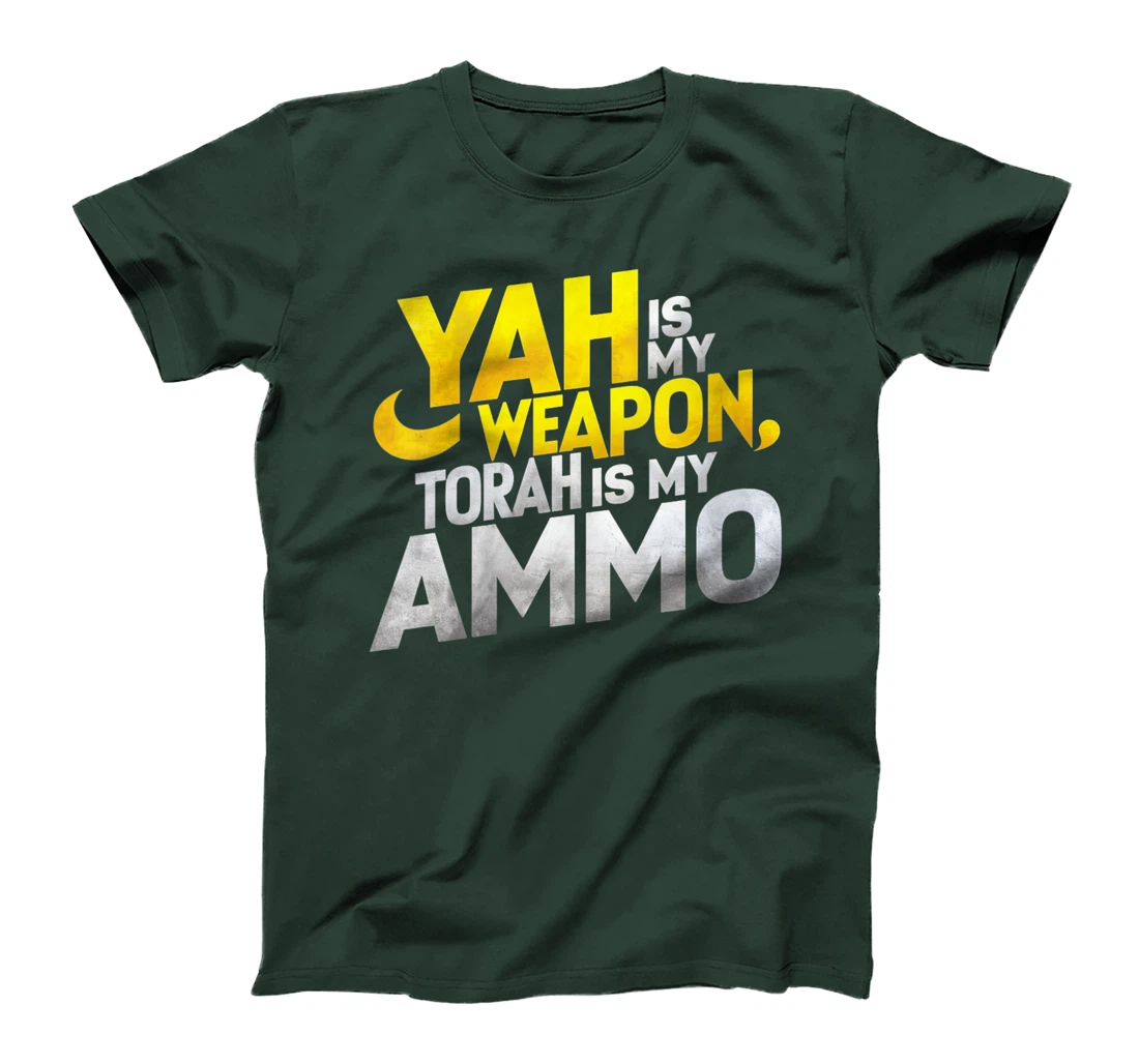 Womens Hebrew Israelite Clothing Yah is My Weapon Judah Torah T-Shirt