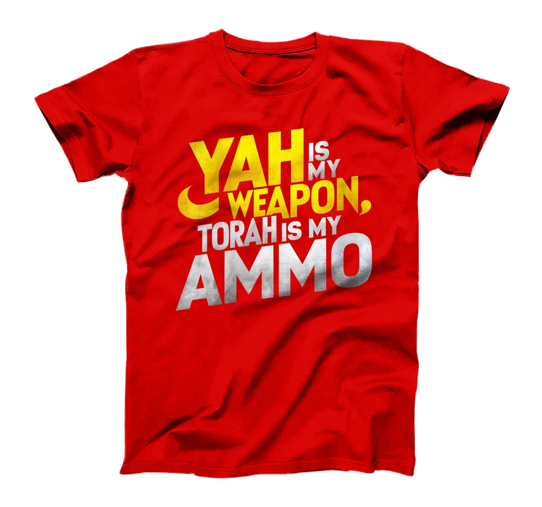 Womens Hebrew Israelite Clothing Yah is My Weapon Judah Torah T-Shirt