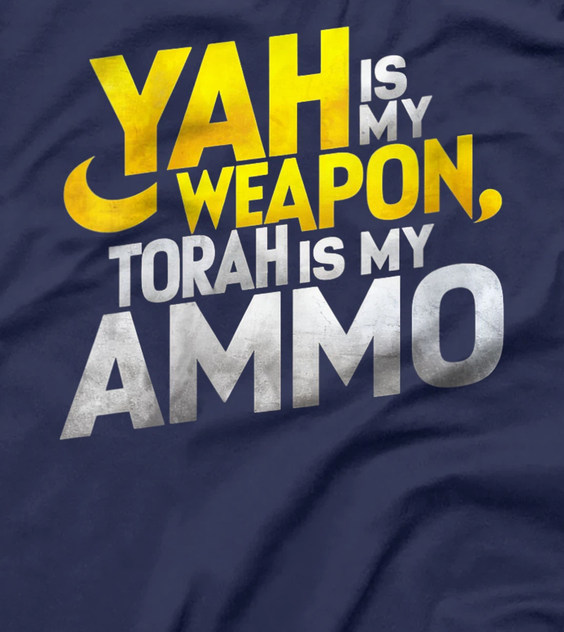 Womens Hebrew Israelite Clothing Yah is My Weapon Judah Torah T-Shirt