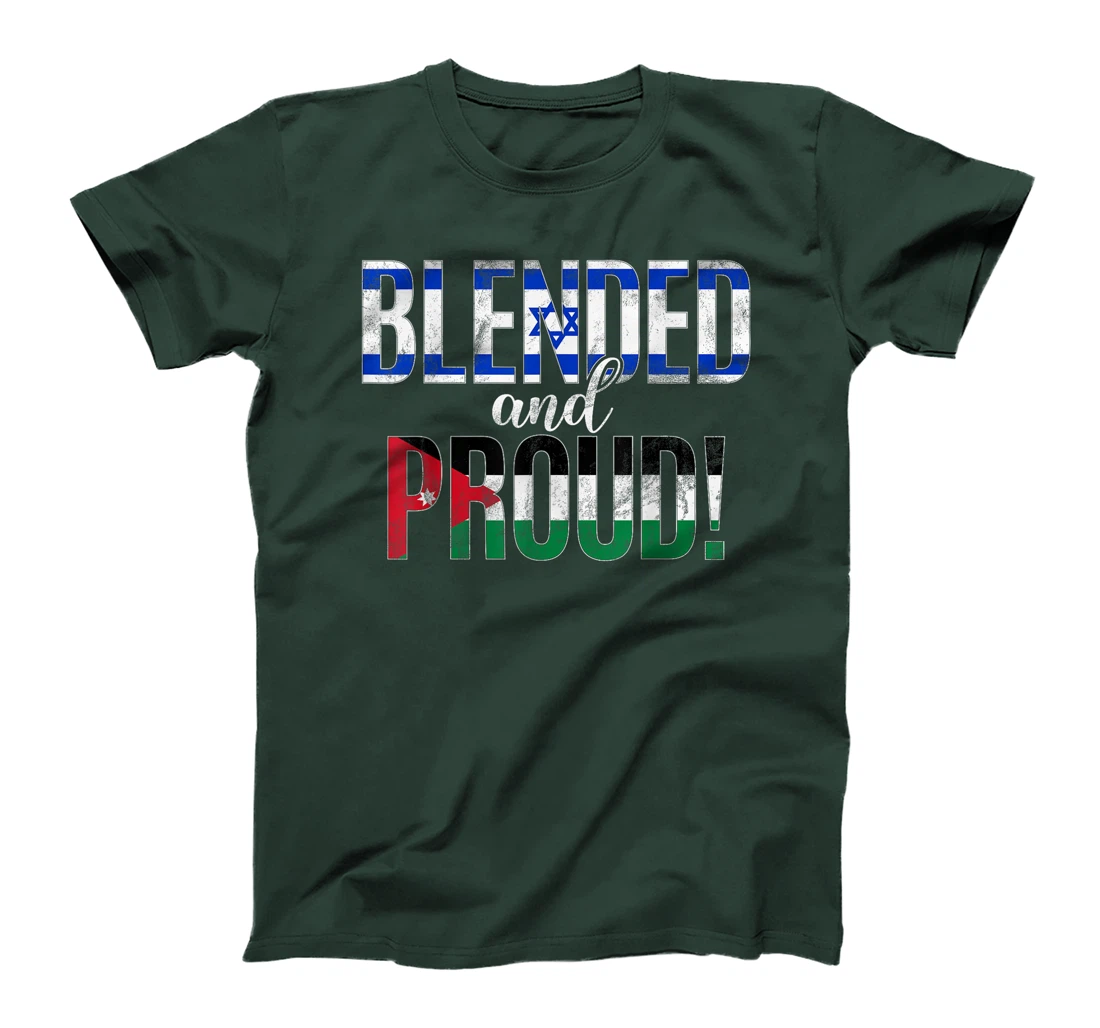 Blended And Proud Nationality Half Israeli Half Jordanian T-Shirt