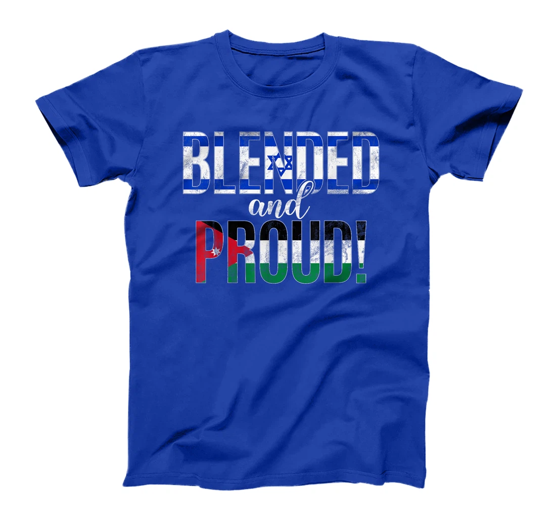 Blended And Proud Nationality Half Israeli Half Jordanian T-Shirt
