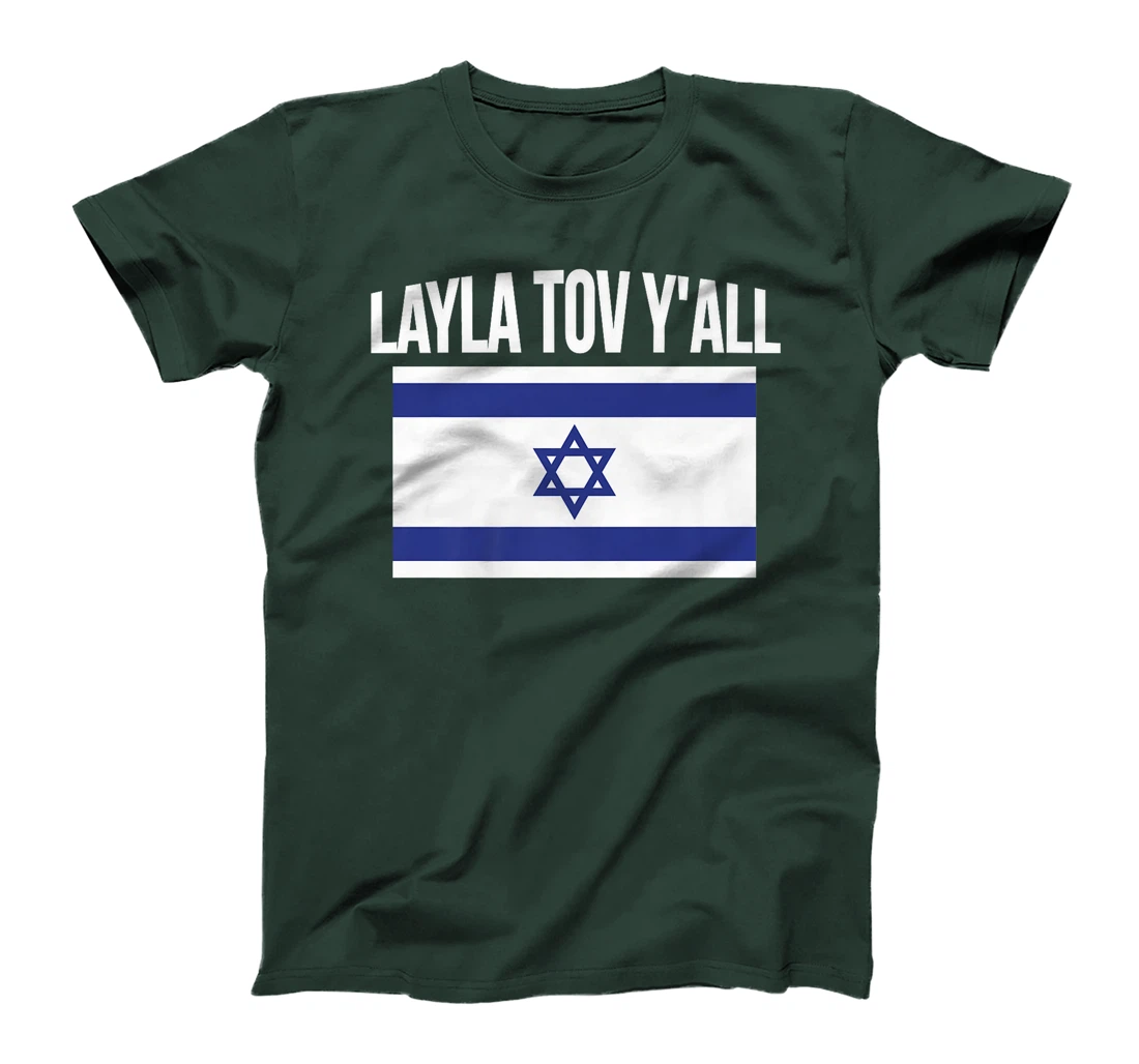 Layla Tov YAll Israel Flag Israeli Premium T-Shirt