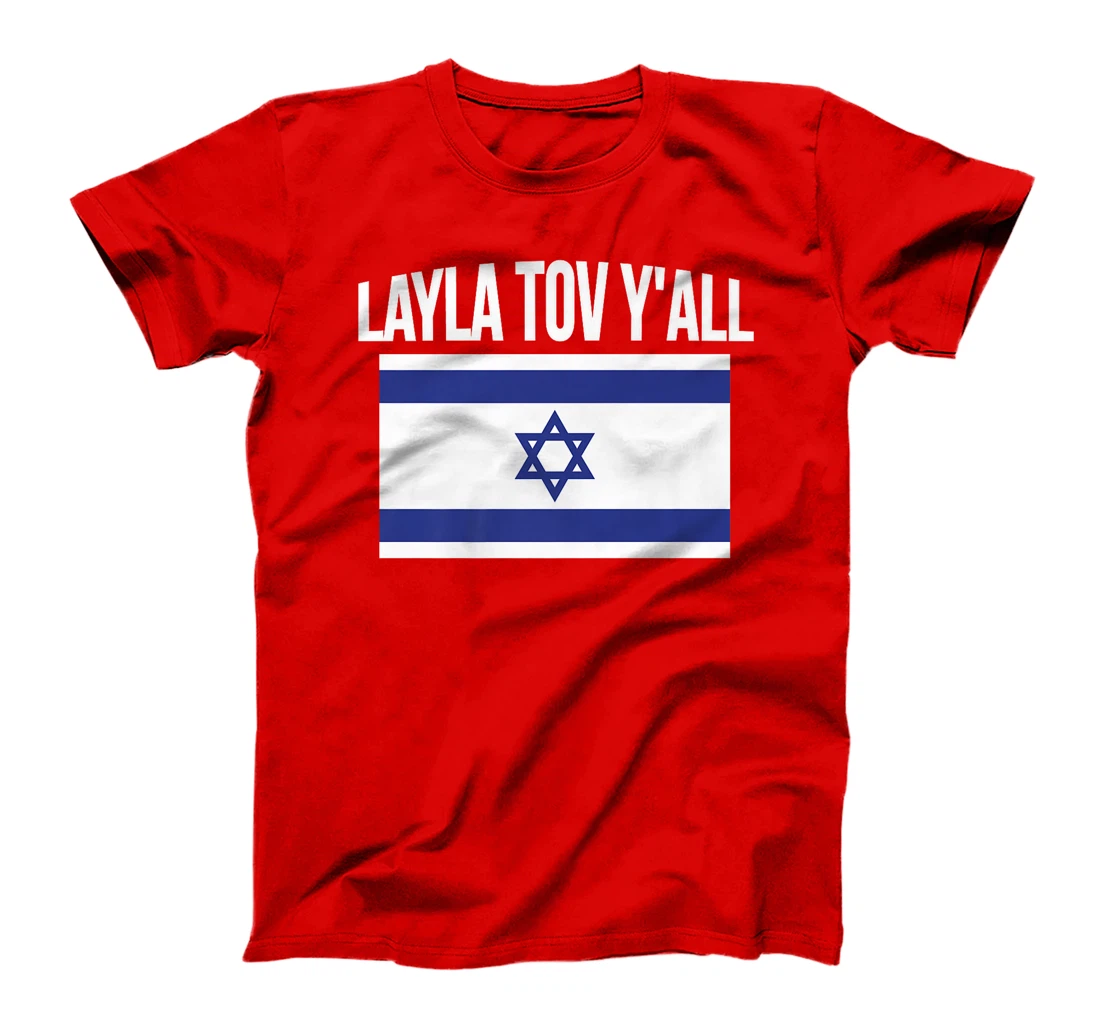 Layla Tov YAll Israel Flag Israeli Premium T-Shirt
