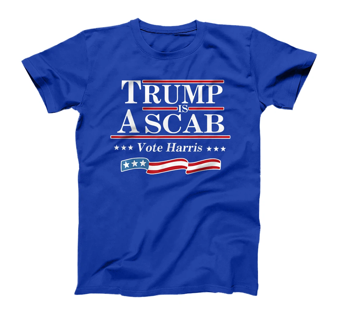Retro Vote For Harris 2024 Trump Is A Scab Vote Harris T-Shirt