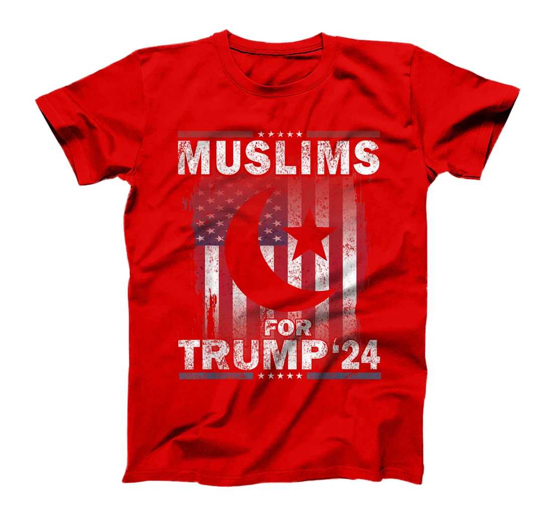 Muslims For Trump 2024 Donald Trump 2024 Elections USA Flag T-Shirt