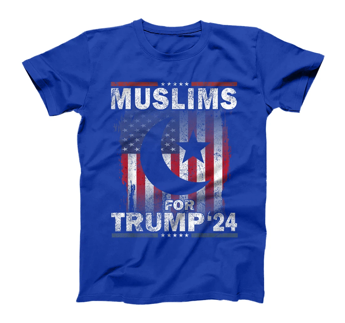 Muslims For Trump 2024 Donald Trump 2024 Elections USA Flag T-Shirt