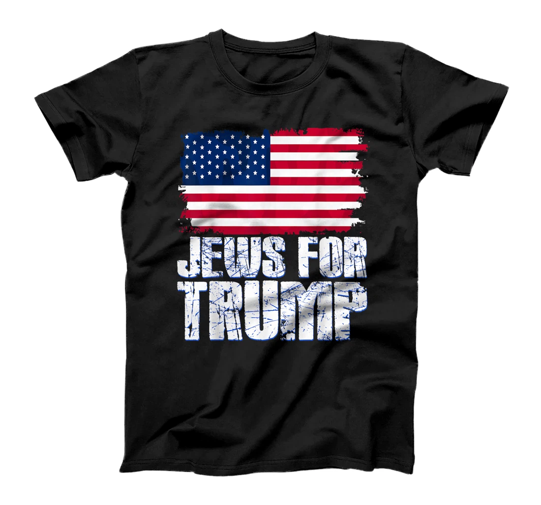 Jews For Trump Jewish American Flag Trump Voter T-Shirt