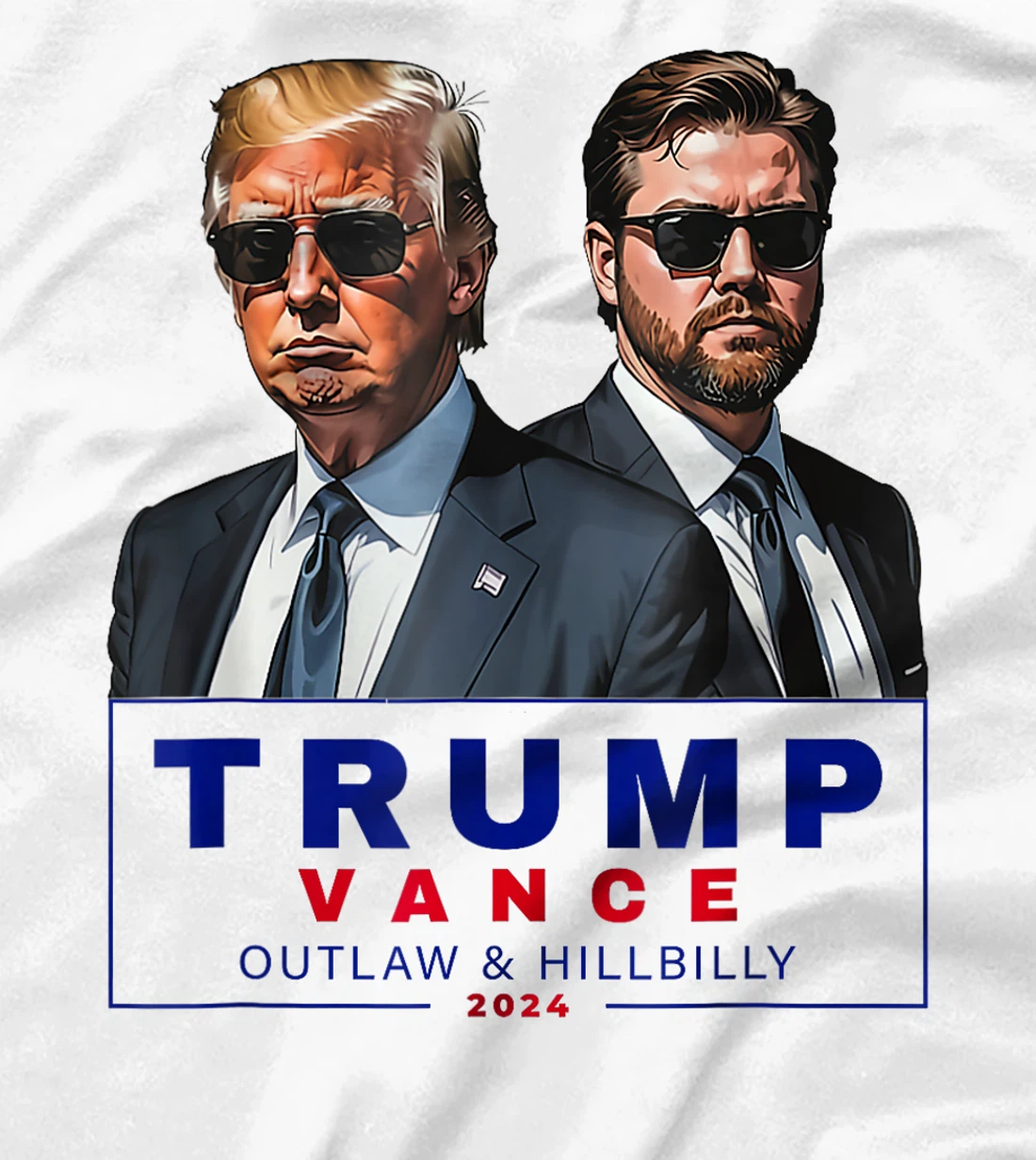 Womens Trump Vance 2024 Outlaw and Hillbilly T-Shirt
