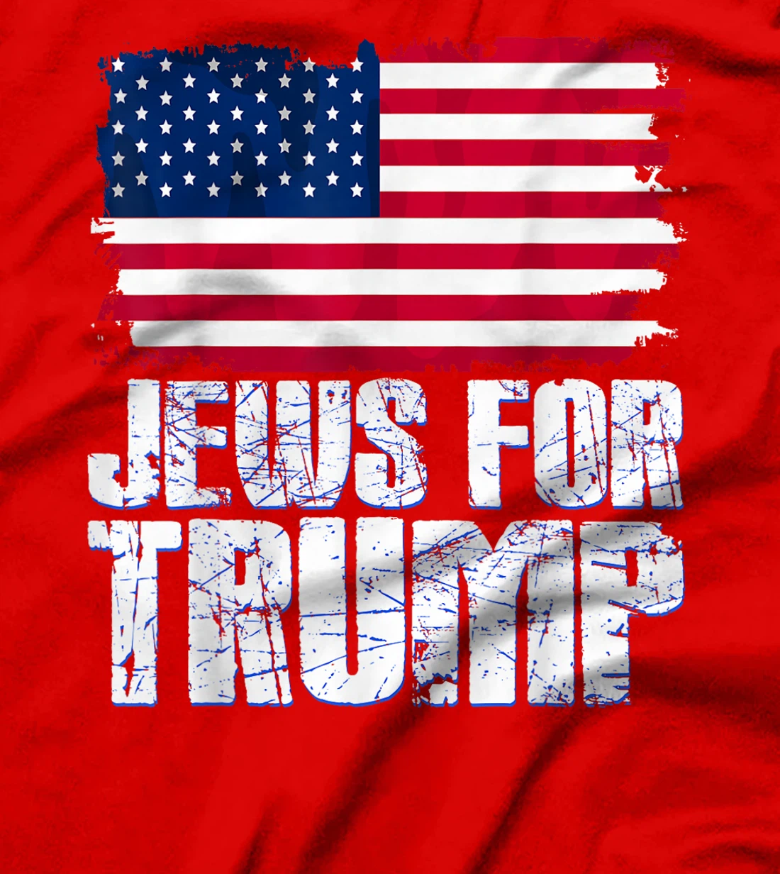 Jews For Trump Jewish American Flag Trump Voter T-Shirt