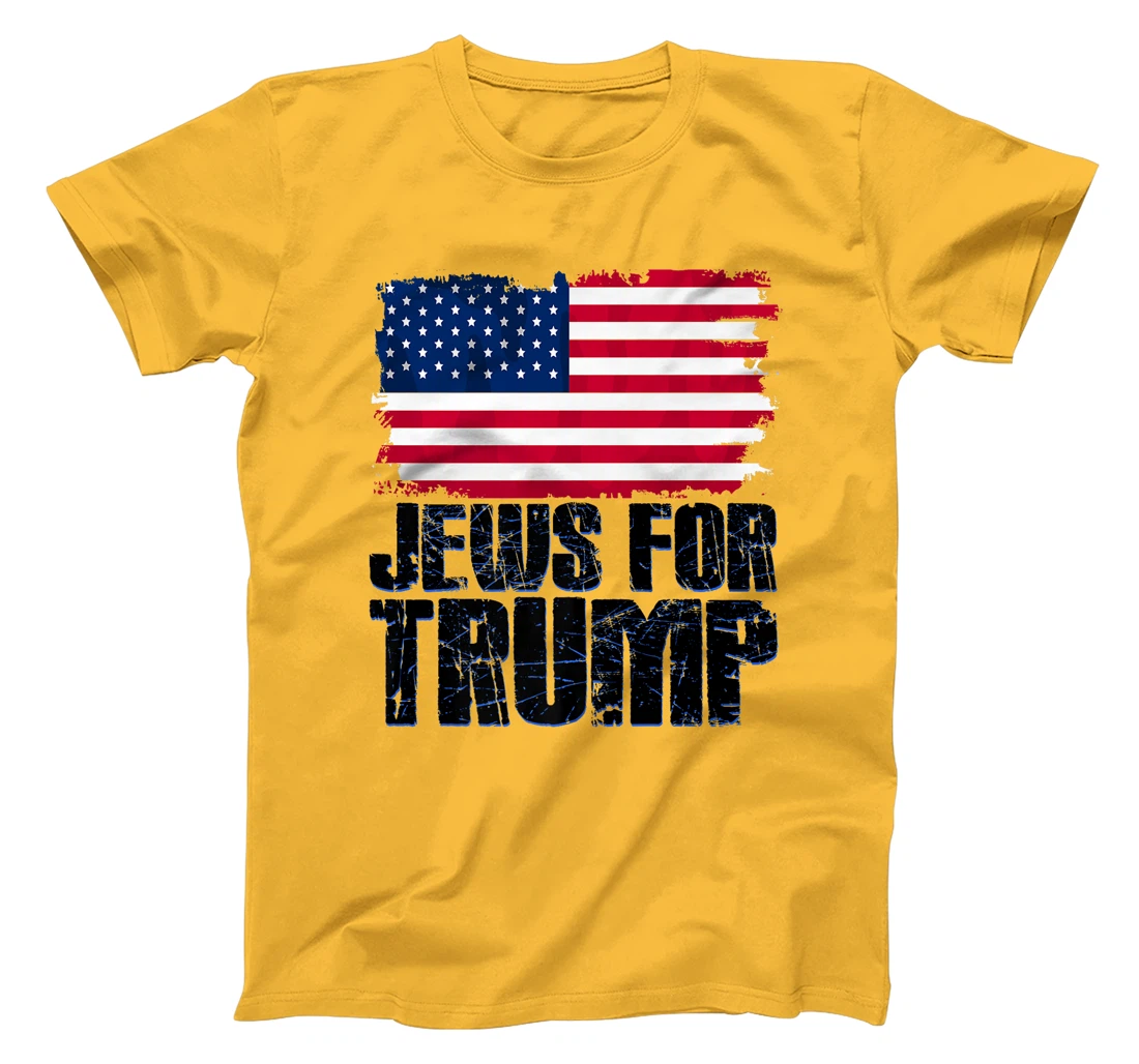 Jews For Trump American Flag Jewish Republican Premium T-Shirt
