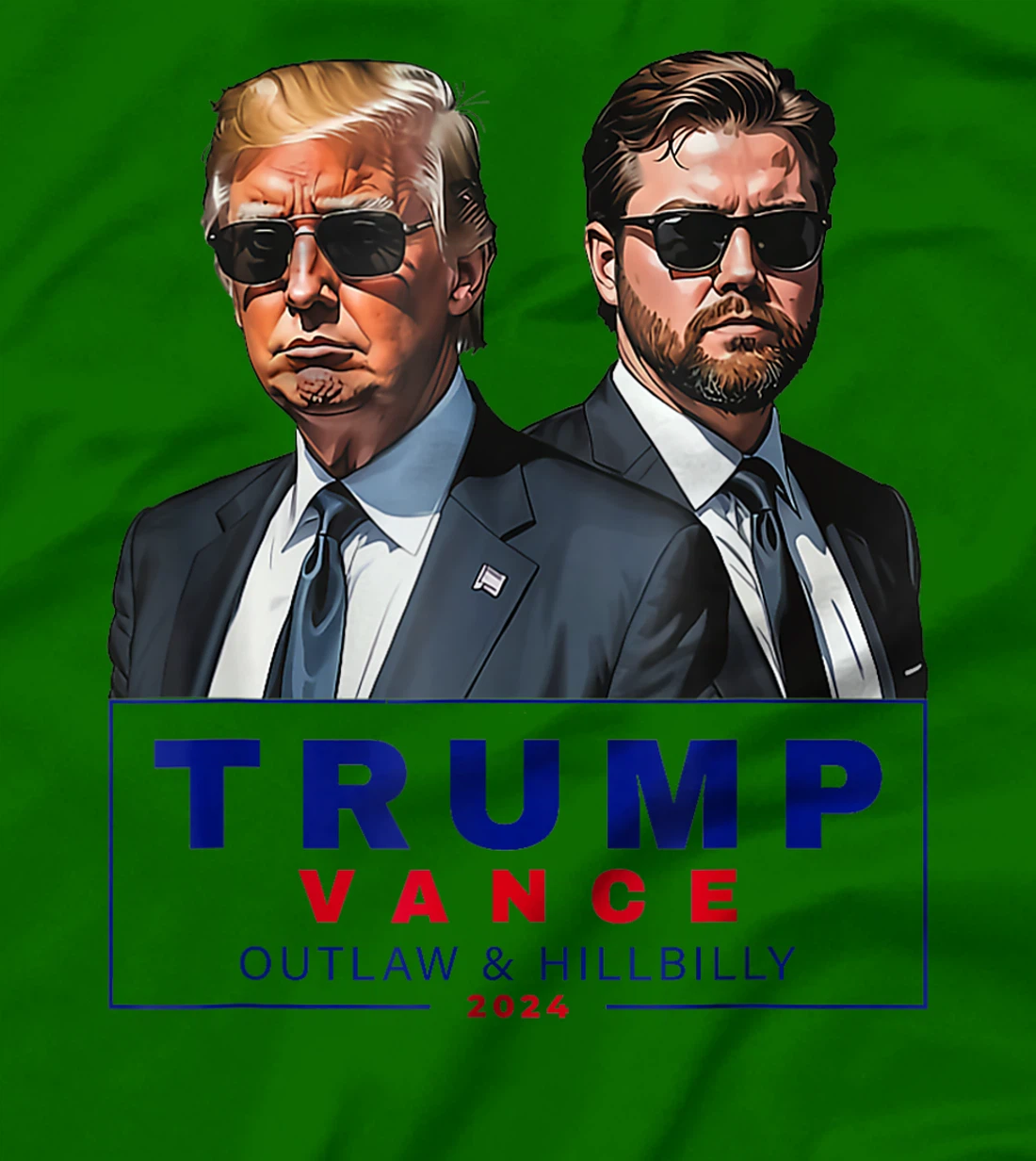 Womens Trump Vance 2024 Outlaw and Hillbilly T-Shirt