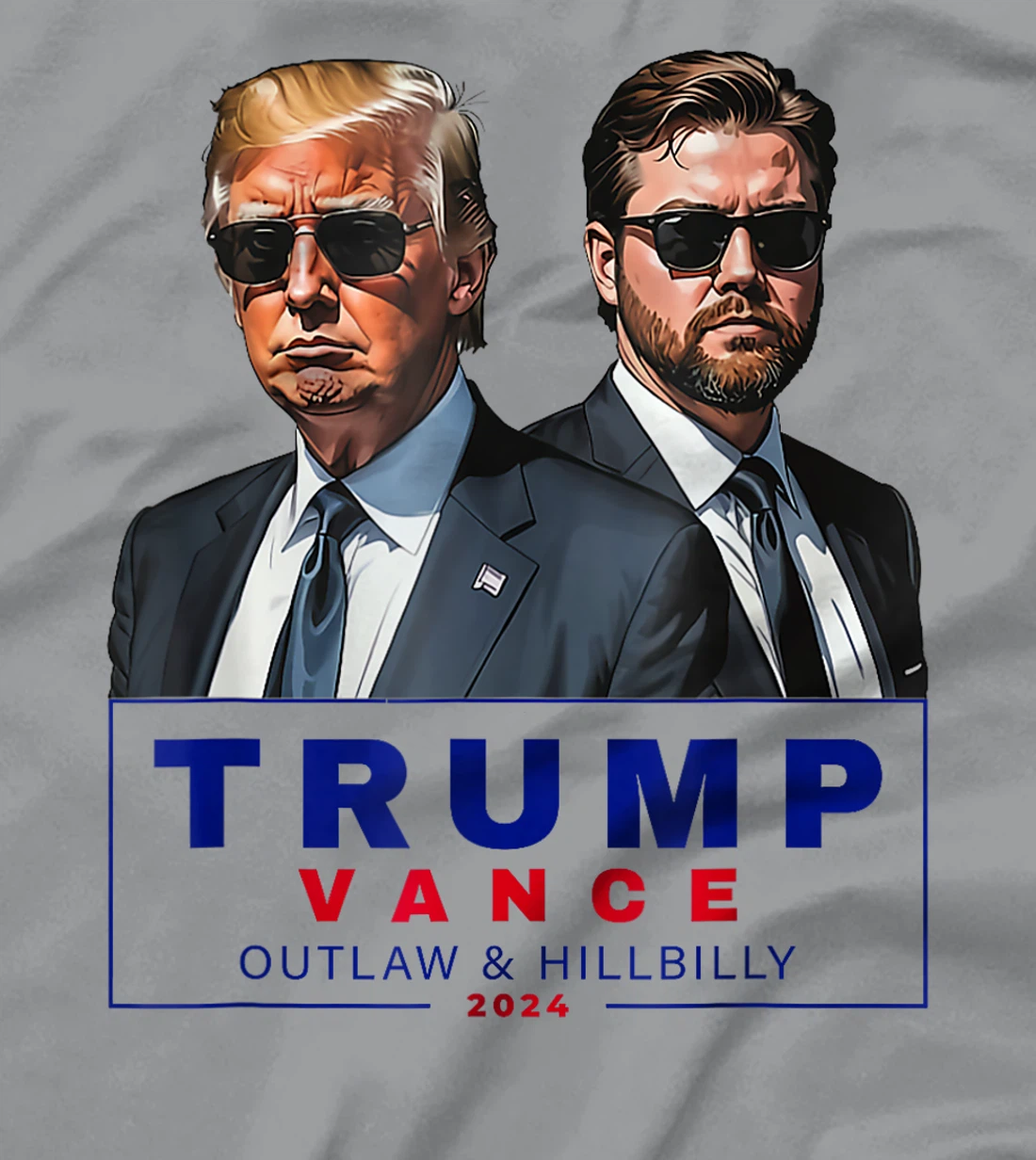 Womens Trump Vance 2024 Outlaw and Hillbilly T-Shirt