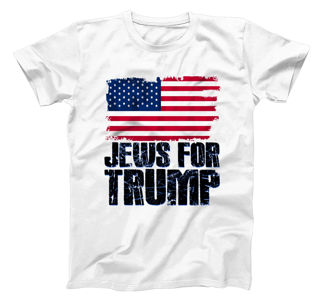 Jews For Trump American Flag Jewish Republican Premium T-Shirt