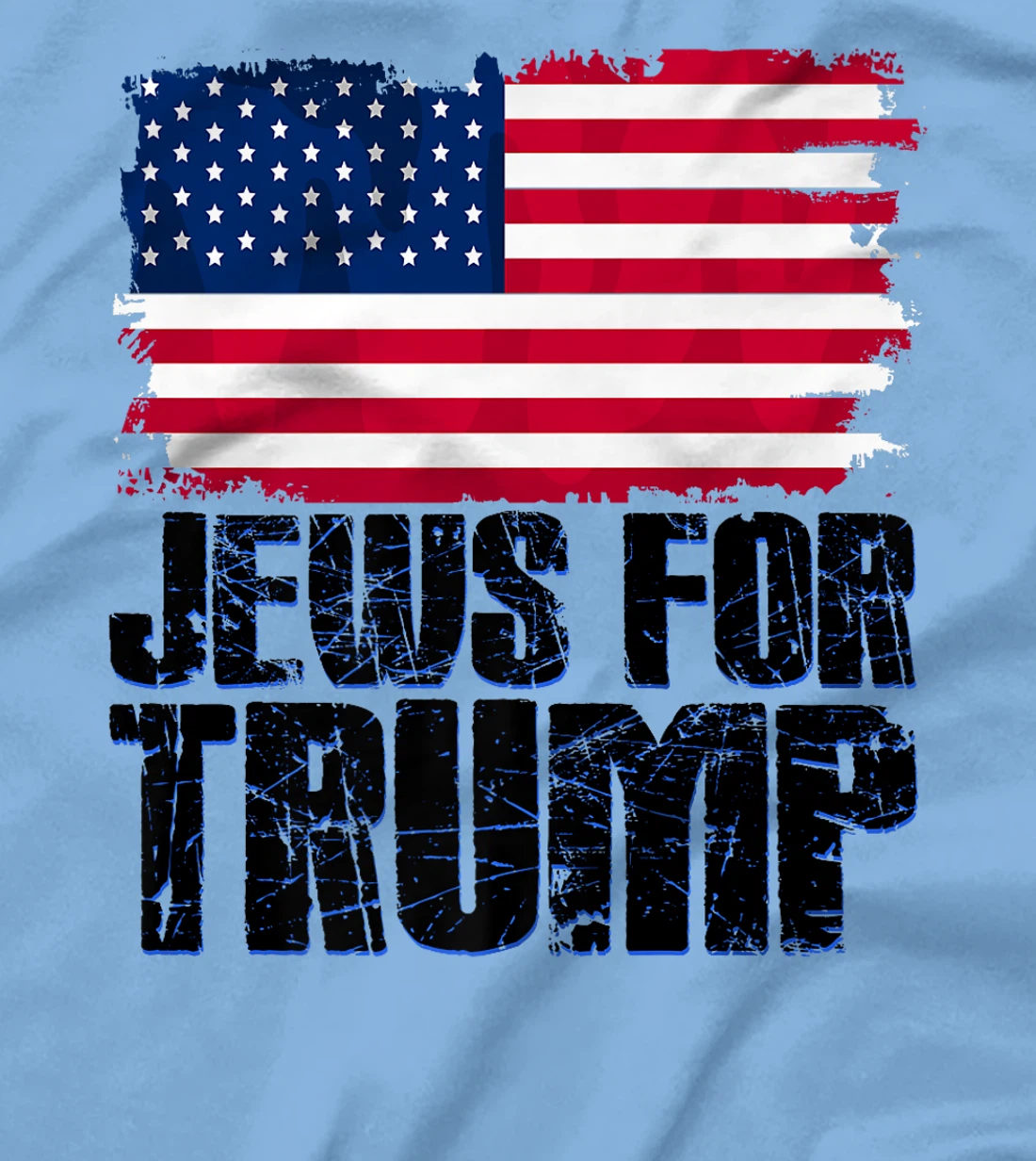Jews For Trump American Flag Jewish Republican Premium T-Shirt