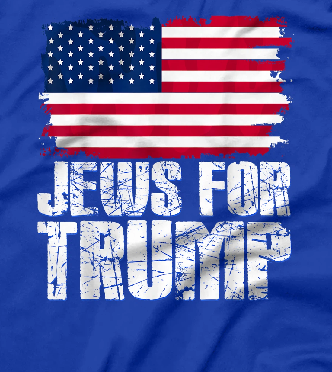 Jews For Trump Jewish Republican American Flag T-Shirt