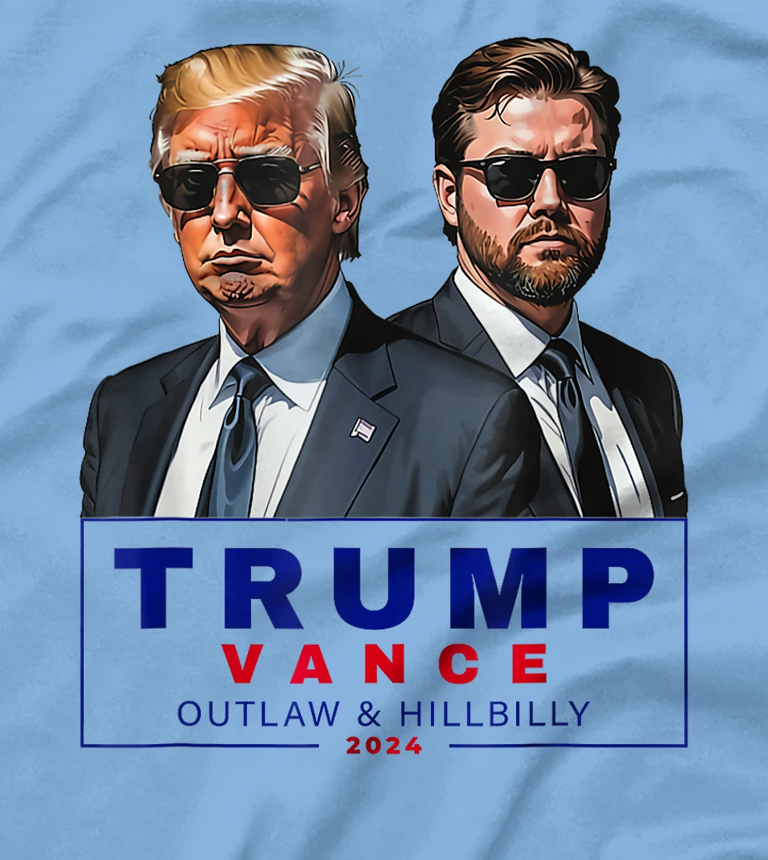 Womens Trump Vance 2024 Outlaw and Hillbilly T-Shirt