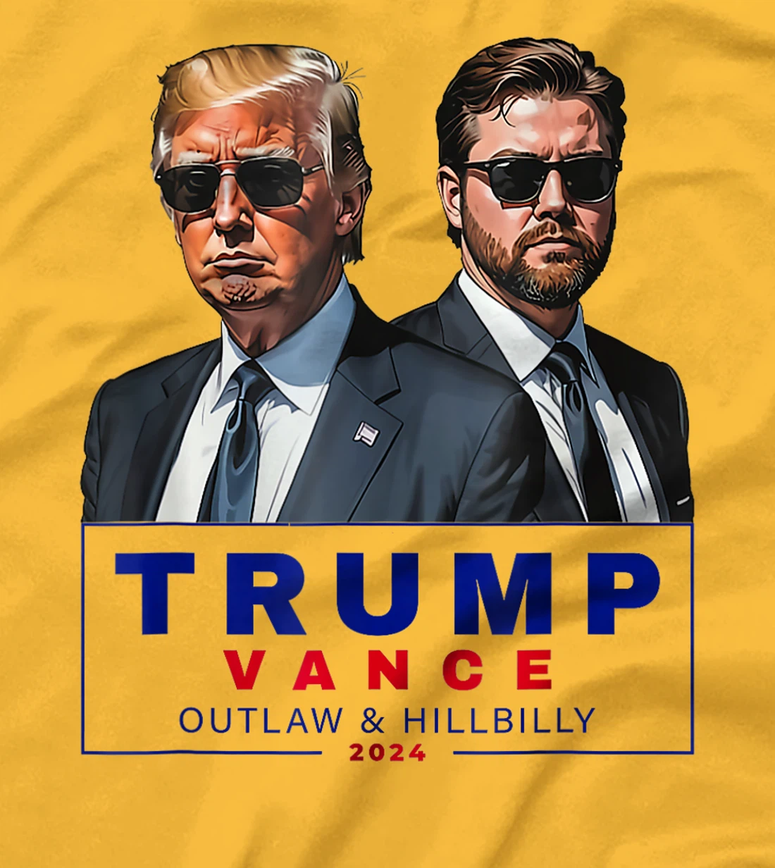 Womens Trump Vance 2024 Outlaw and Hillbilly T-Shirt