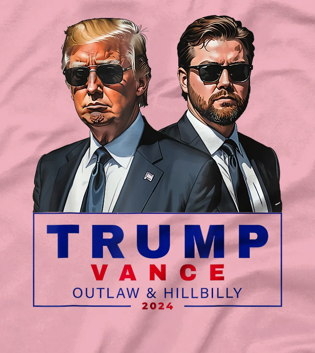 Womens Trump Vance 2024 Outlaw and Hillbilly T-Shirt