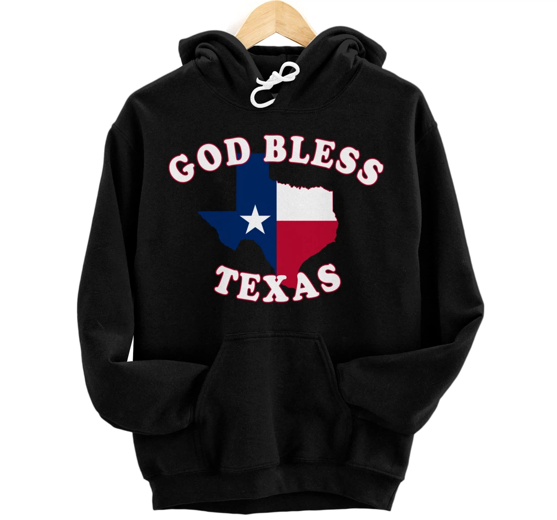 God Bless Texas Pullover Hoodie