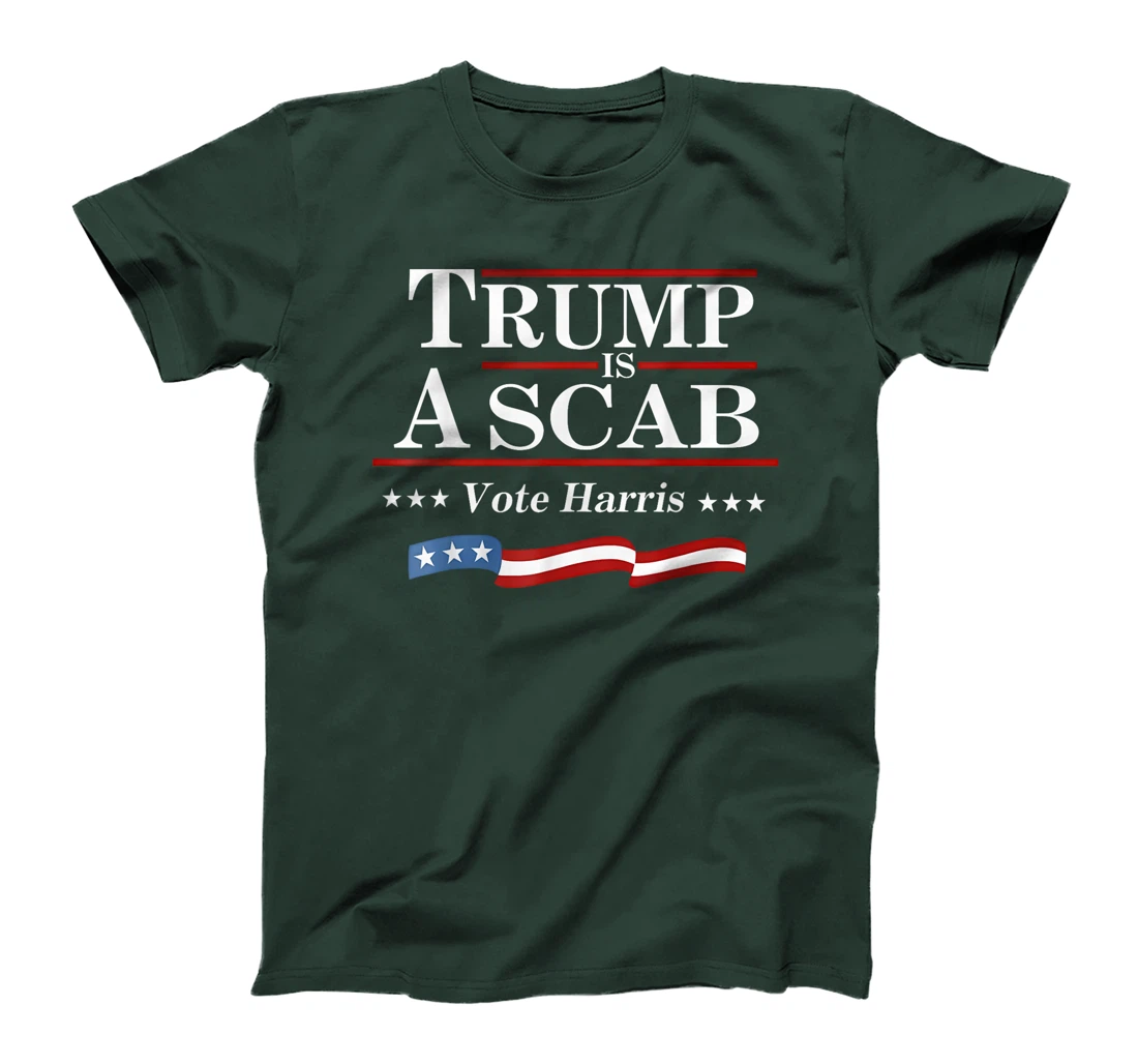 UAW Trump is a scab Vote Harris Grunge Retro Vintage T-Shirt