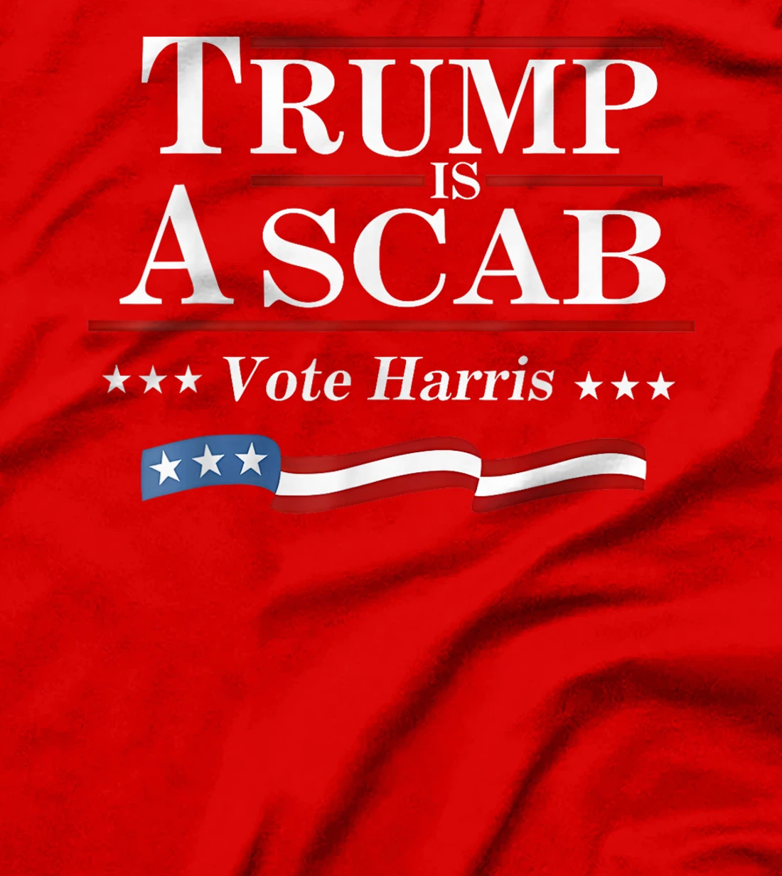 UAW Trump is a scab Vote Harris Grunge Retro Vintage T-Shirt