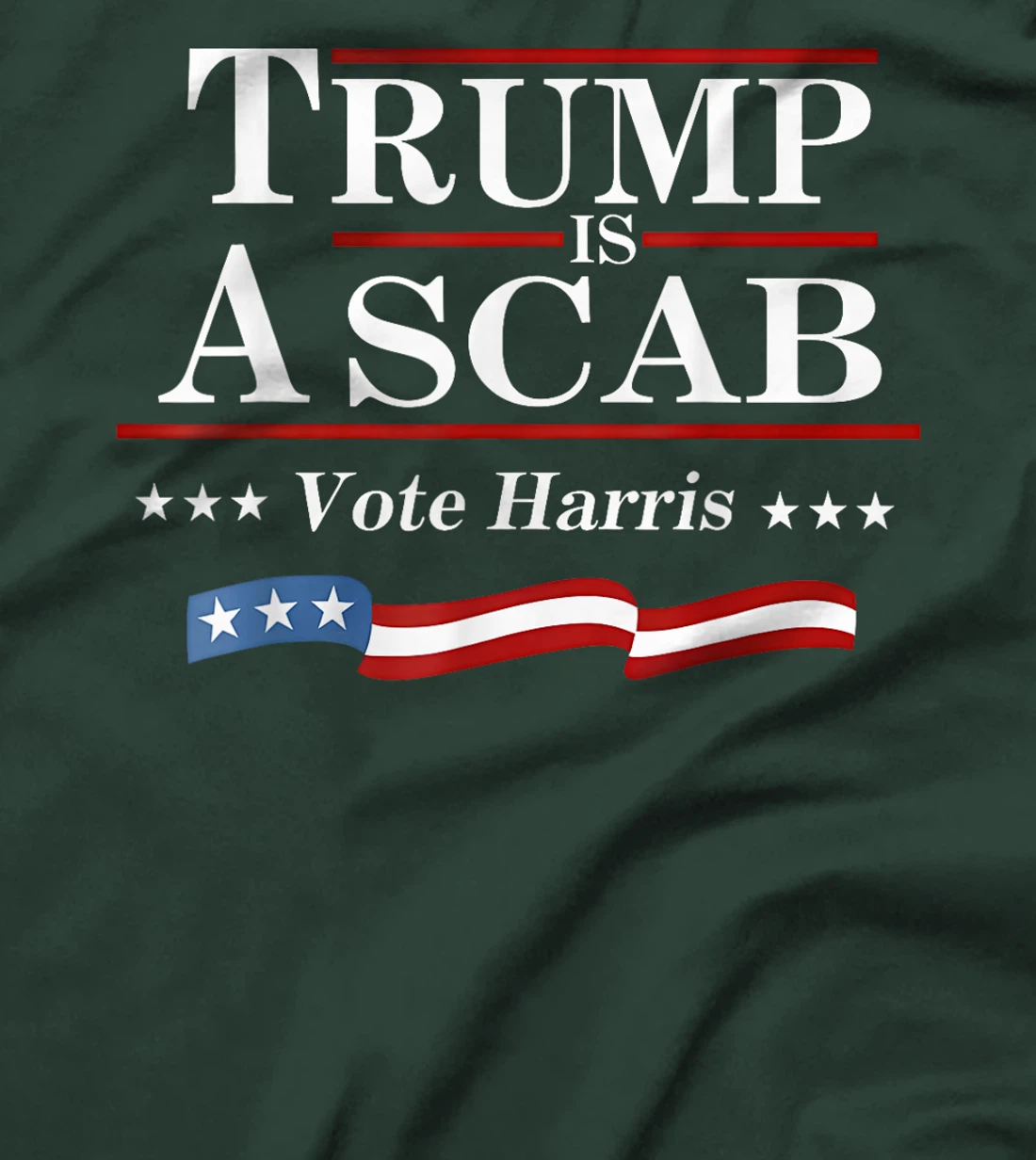 UAW Trump is a scab Vote Harris Grunge Retro Vintage T-Shirt