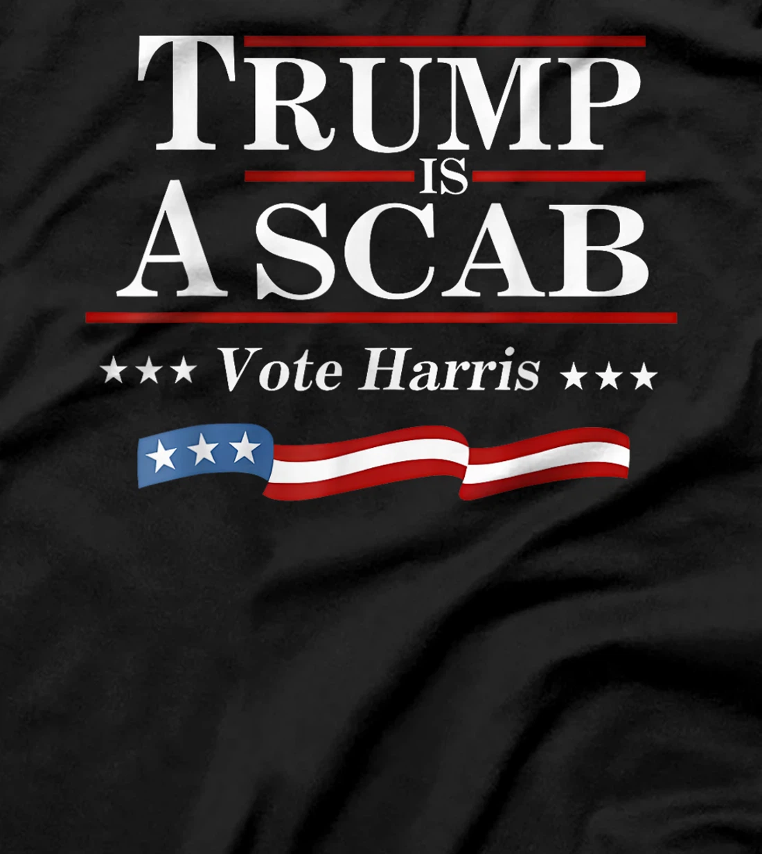 UAW Trump is a scab Vote Harris Grunge Retro Vintage T-Shirt