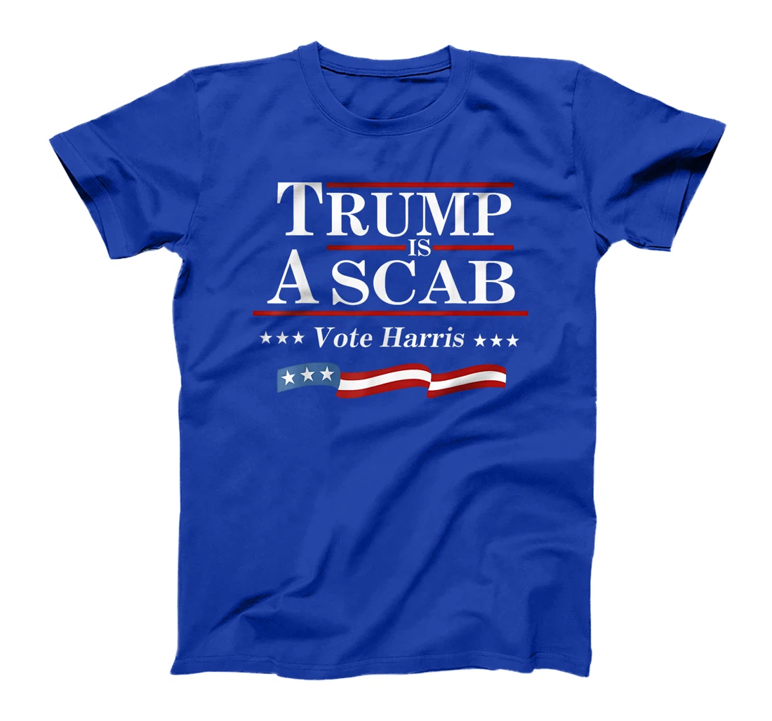 UAW Trump is a scab Vote Harris Grunge Retro Vintage T-Shirt