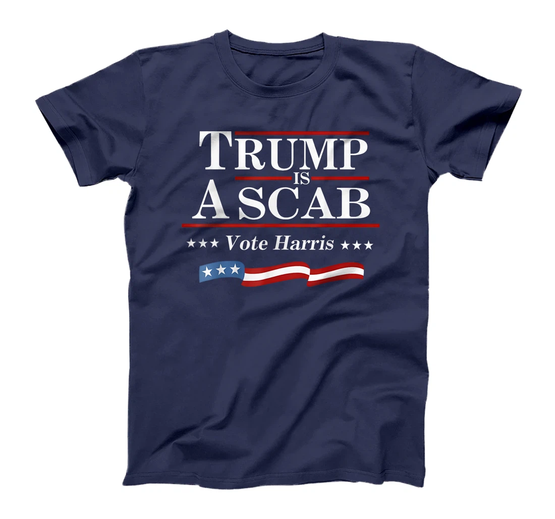 UAW Trump is a scab Vote Harris Grunge Retro Vintage T-Shirt