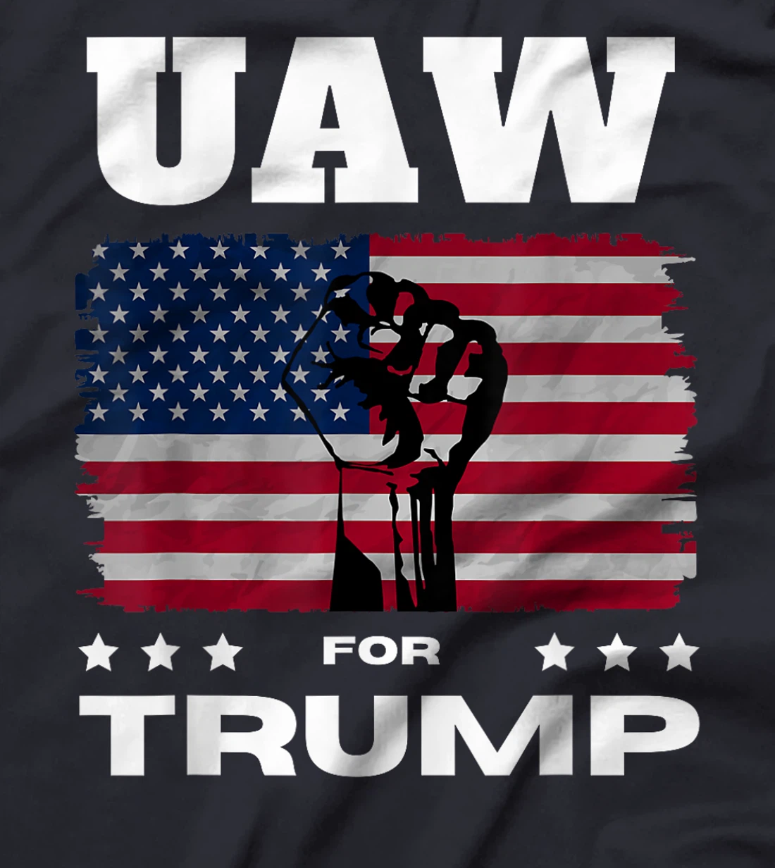 United Auto Workers for Donald Trump UAW 2024 election T-Shirt
