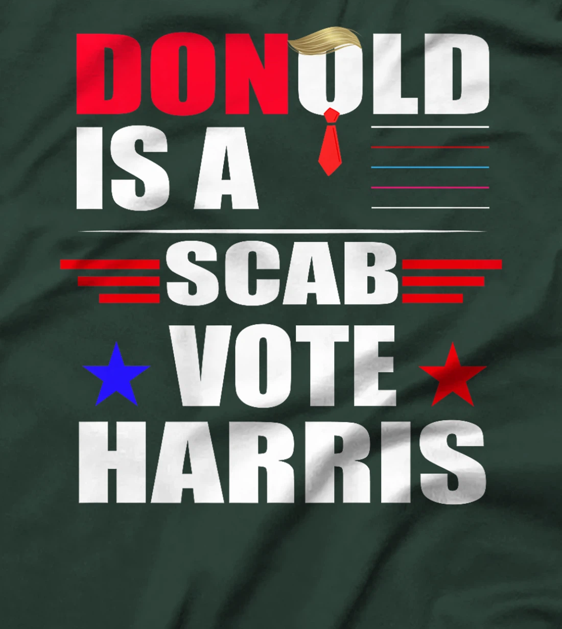 Donald Trump is a SCAB Vote Harris Premium T-Shirt