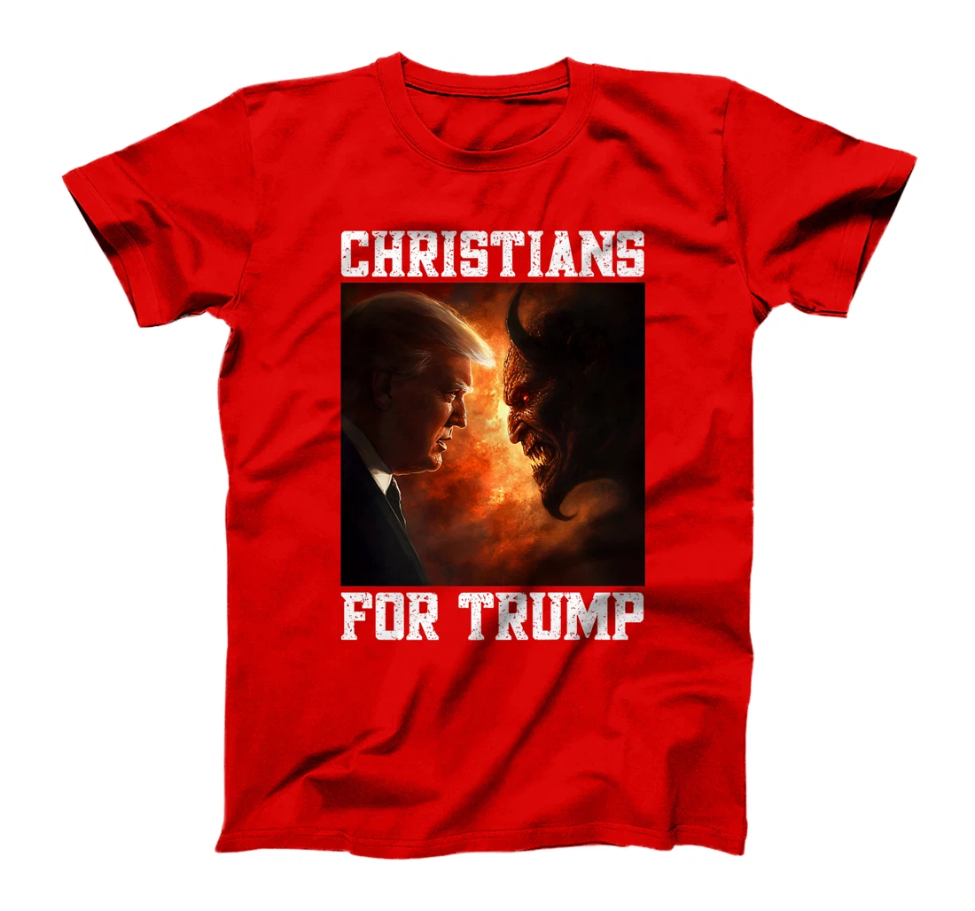 Righteous Trump Versus Devil Christians For President Trump Premium T-Shirt