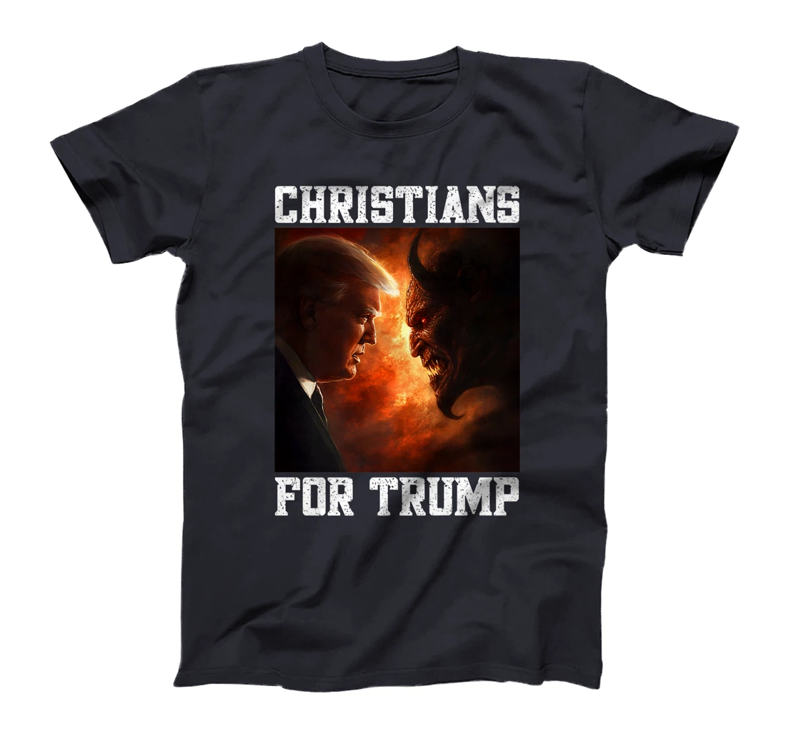 Righteous Trump Versus Devil Christians For President Trump Premium T-Shirt