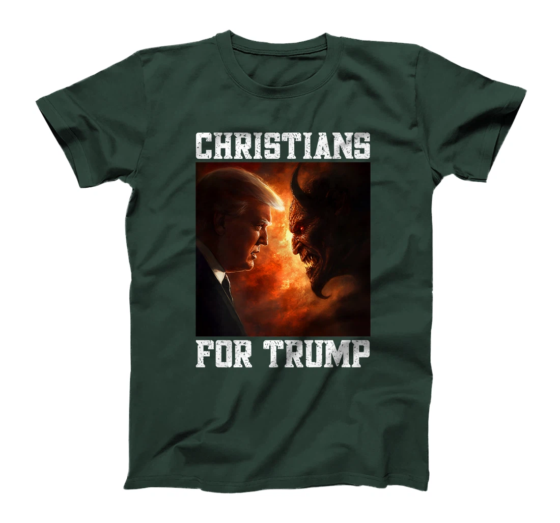 Righteous Trump Versus Devil Christians For President Trump Premium T-Shirt