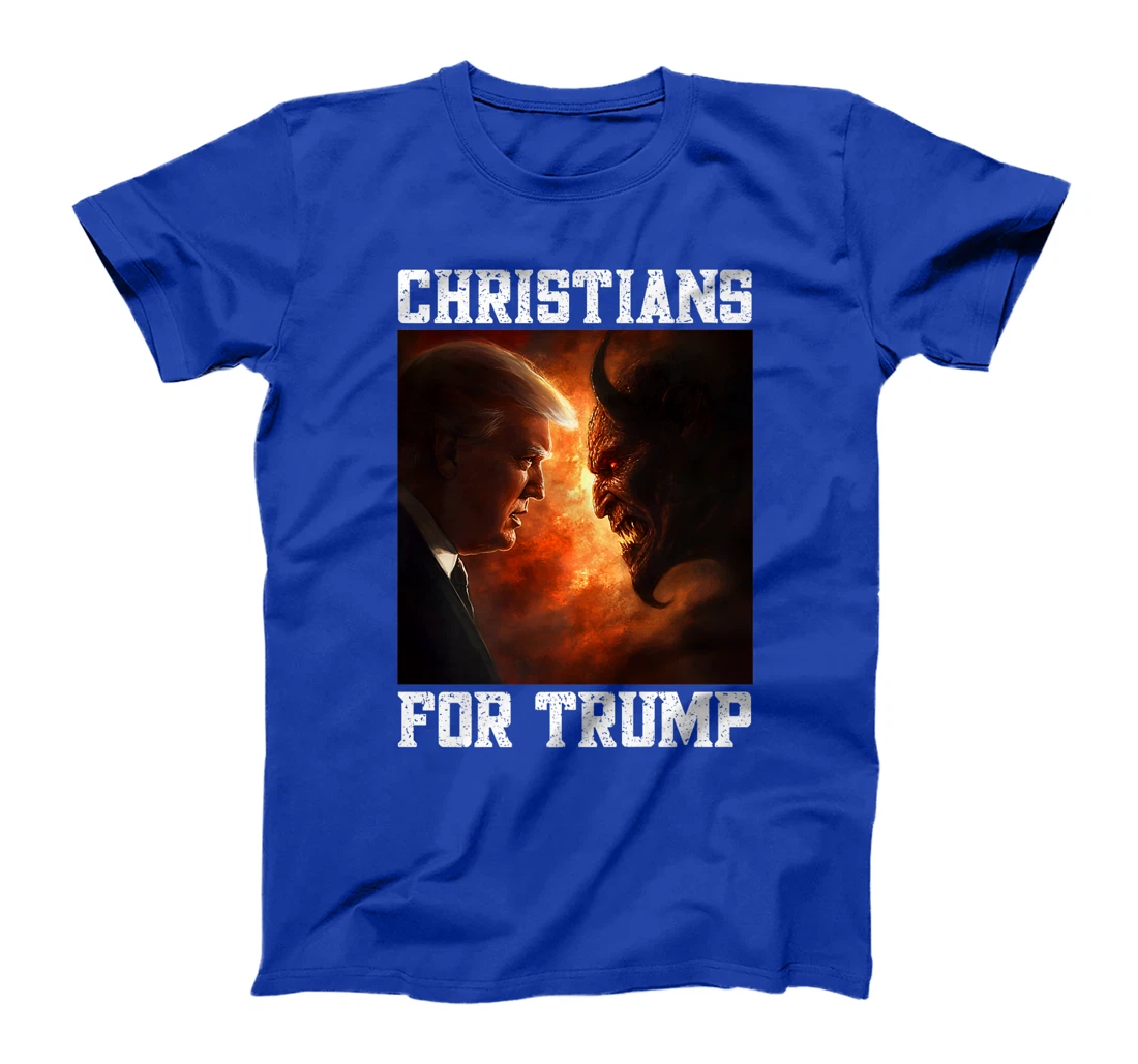 Righteous Trump Versus Devil Christians For President Trump Premium T-Shirt