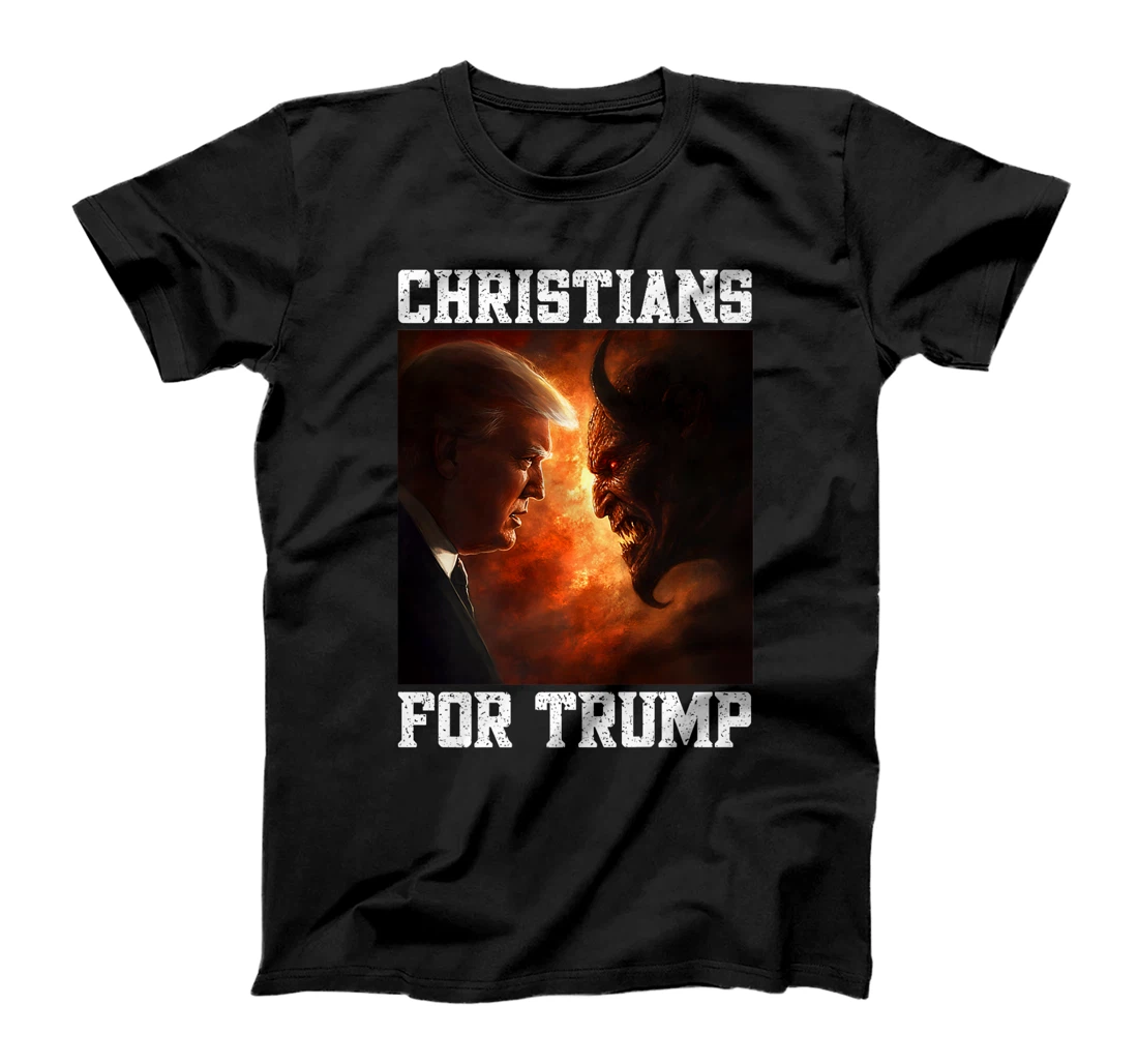 Righteous Trump Versus Devil Christians For President Trump Premium T-Shirt