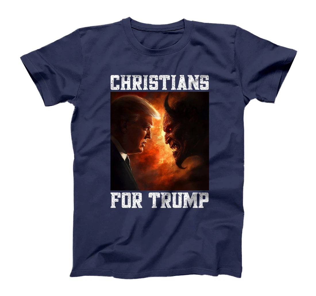 Righteous Trump Versus Devil Christians For President Trump Premium T-Shirt