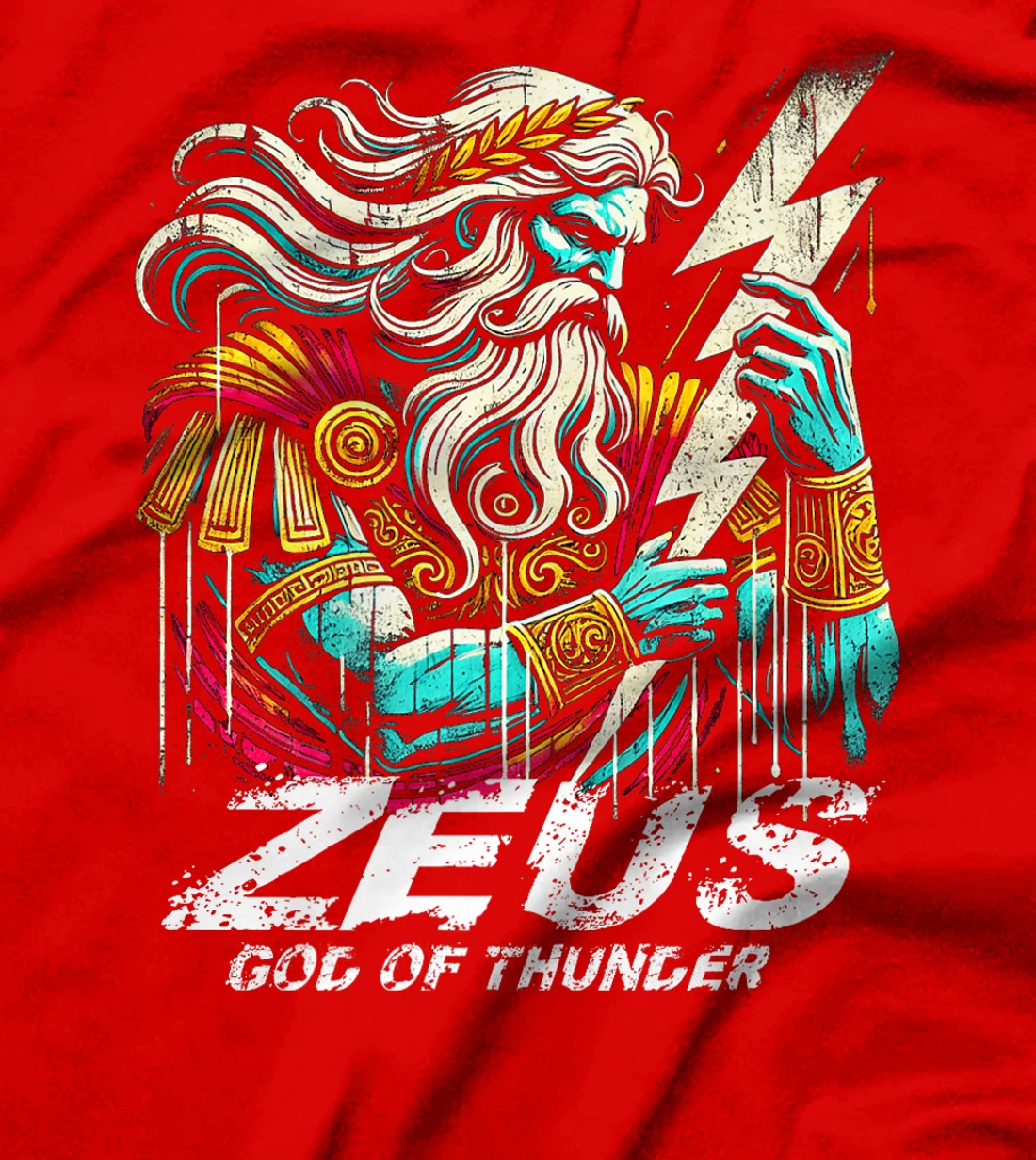 Zeus God of Thunder Greek Mythology Ancient Greece Premium T-Shirt