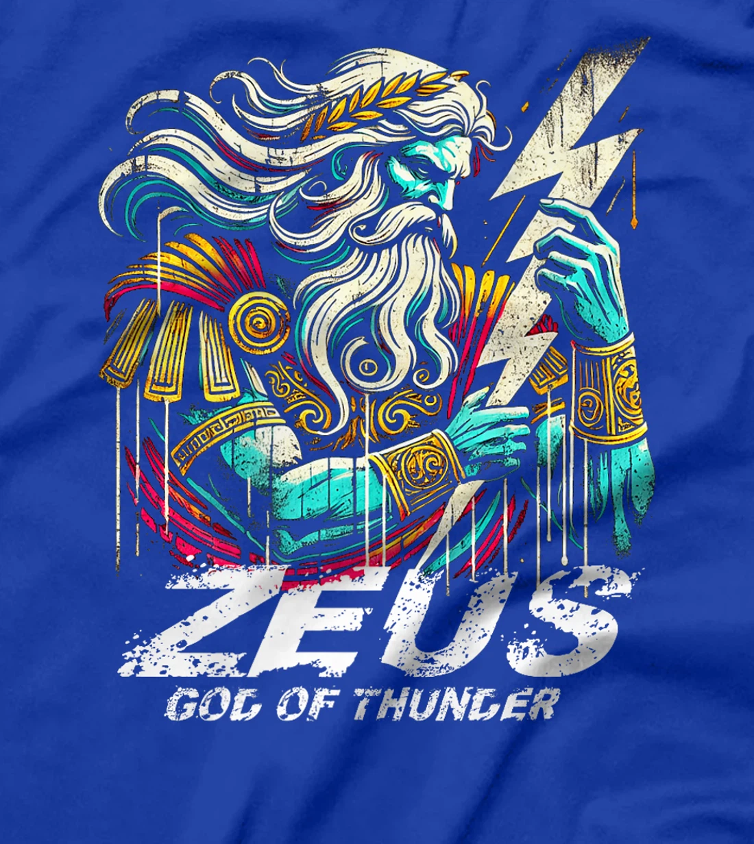 Zeus God of Thunder Greek Mythology Ancient Greece Premium T-Shirt
